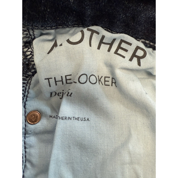 Mother Jeans Womens Size 27 Blue Denim The Looker in Deja Vu USA Made Skinny - Picture 9 of 15
